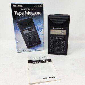 Radio Shack Portable Electronic LCD Tape Measure w Memory Recall 63-645 TESTED
